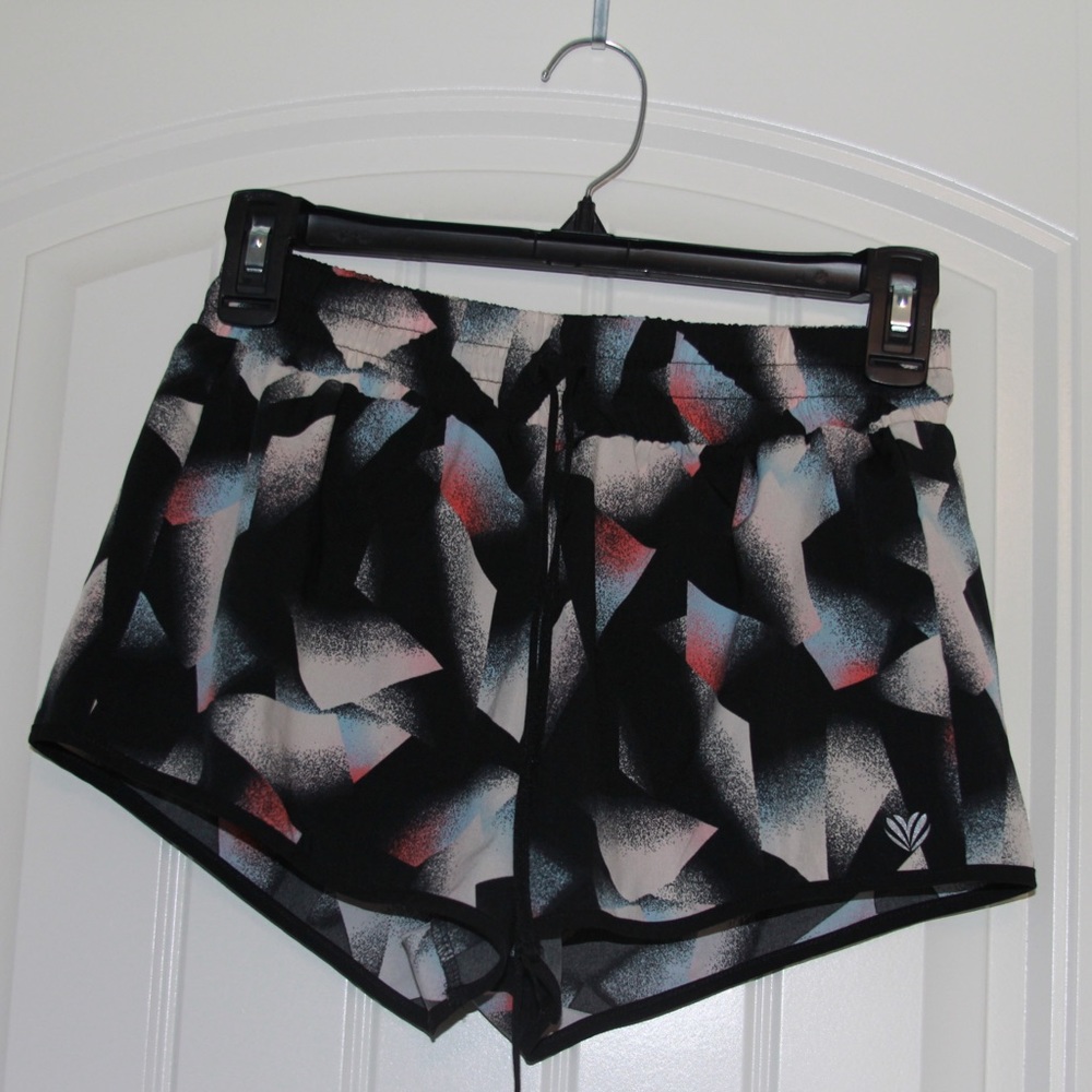 Geometrical Multicolored Athletic Shorts